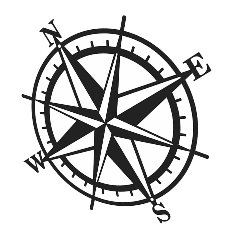 Compass Shaped Decor Outdoor Indoor Craft Wall Art Craft Compass Wall