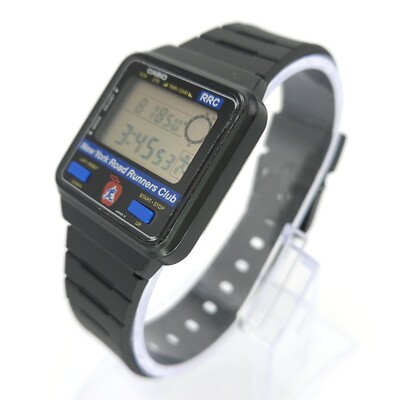 CASIO J-50 RRC NEW YORK RUNNERS CLUB WR 50M VINTAGE DIGITAL WATCH