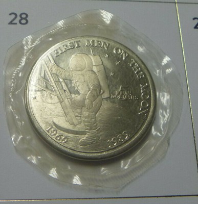 1969 1989 Marshall Islands First Men On The Moon 5 Coin Uncirculated Sealed Ebay