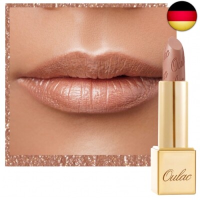 OULAC Lippenstift Metallic Glanz Finish, Nudetöne, Hochpigmentierter, Kein