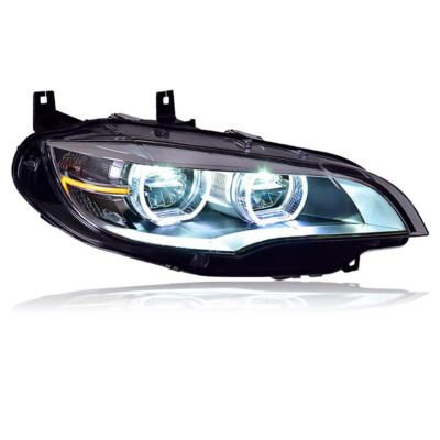 For BMW X6 E71 2008-2014 Headlight Assembly ALL LED DRL Sequential Turn Signal