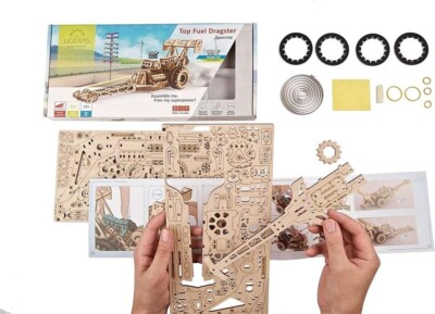 UGears Top Fuel Dragster Wooden Mechanical Model Kit [UTG0097]