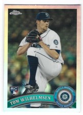 TOM WILHELMSEN 2011 TOPPS CHROME REFRACTOR ROOKIE MARINERS S4