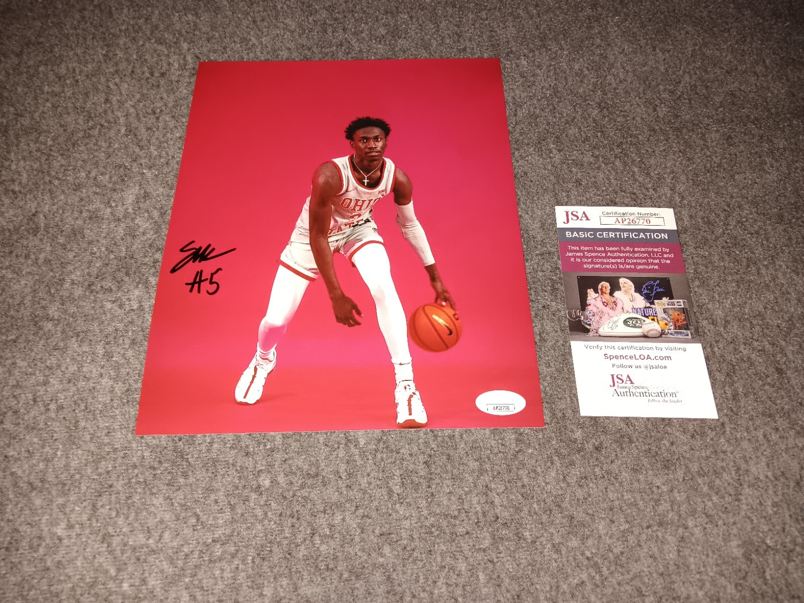 scotty middleton Autographed Signed Ohio State Buckeyes 8x10 Jsa 