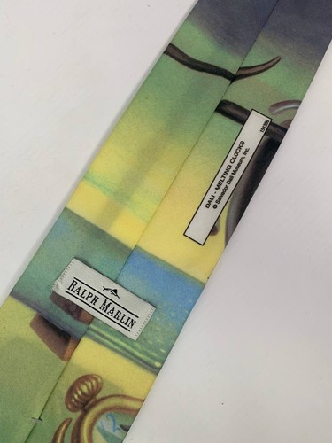Ralph Marlin Mens Tie Salvador Dali Time Warp Necktie persistence of memory 94 - Picture 4 of 4