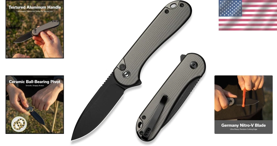 Durable Outdoor Pocket Knife - 2.96" Nitro-V Blade, Perfect for Camping & Hiking - Image 2 of 4
