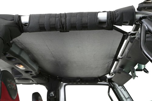 Smittybilt Cloak Extended Mesh Top For 07-18 Jeep Wrangler JK 4 Door 95500 Black - Picture 3 of 5
