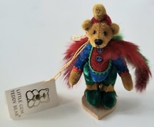 DEB CANHAM "KIKI" 3" LITTLE GEM BEAR WITH FEATHER OUTFIT