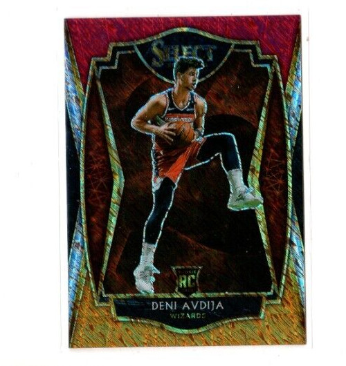 2020-21 SELECT Premier Level RED WHITE ORANGE Shimmer PRIZM Deni Avdija RC #180