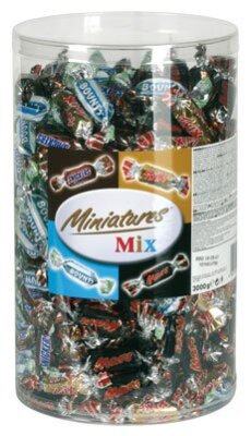 Miniatures Mix Mars Bounty Twix Snickers ca. 296 Stück 3000g