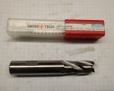 Swiss +Tech 16mm Feinschrupp Schaftfräser Weldon 4 Flöte HSS-Co 8% SWT-163-2516A