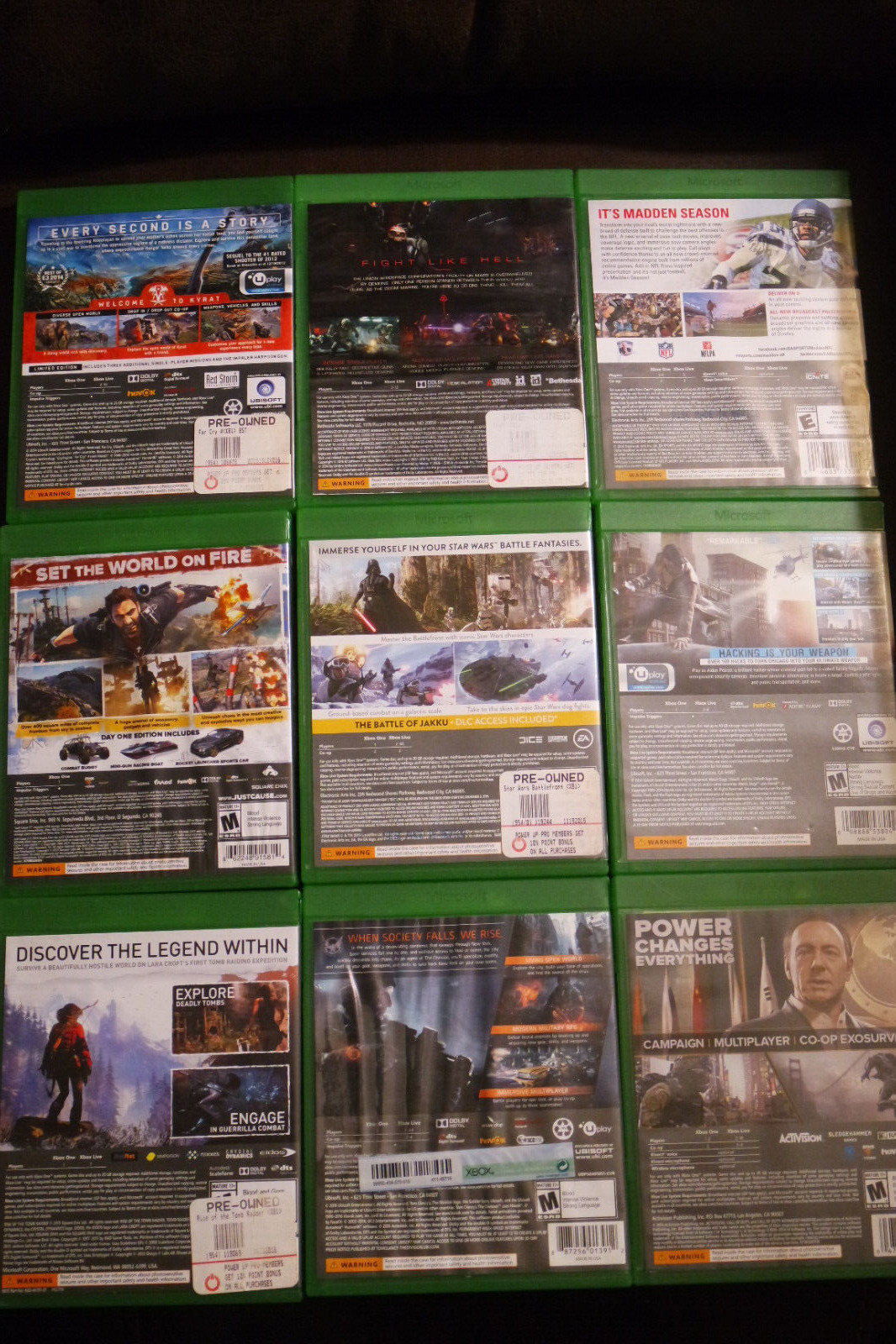 Microsoft Xbox One GAME LOT (9 Video Games in TOTAL) Cuisine reunionnaise