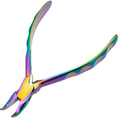 Chroma Series Rainbow Multi Color Bent Chain Nose Plier PL383
