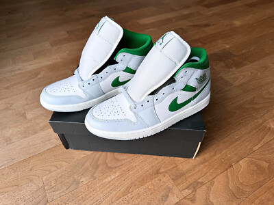Nike Air Jordan 1 Mid - Summit White Pine Green Grün Weiß - DQ8426-142 Herren 43