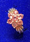 Specialsterling Silver Pink Tourmaline Flower Ring