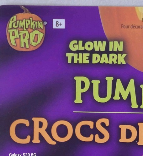 New Pumpkin Pro Glow in the Dark Pumpkin Fangs Screw Top 7pc Set Halloween - Picture 4 of 11