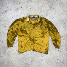 RARE 90s Burberrys London Golf Checkered Nova Polo Shirt Tai-dai Size XXL