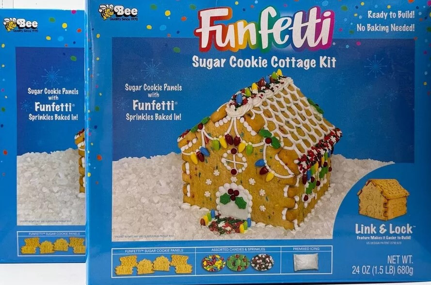 Bee  (10-PACK)  Funfetti Sugar Cookie Link & Lock Gingerbrea