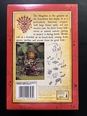 SF・ファンタジー・ホラー Warhammer Lizardmen Stegadon Warhammer Lizardmen Stegadon (2003) Sealed NIB OOP Metal