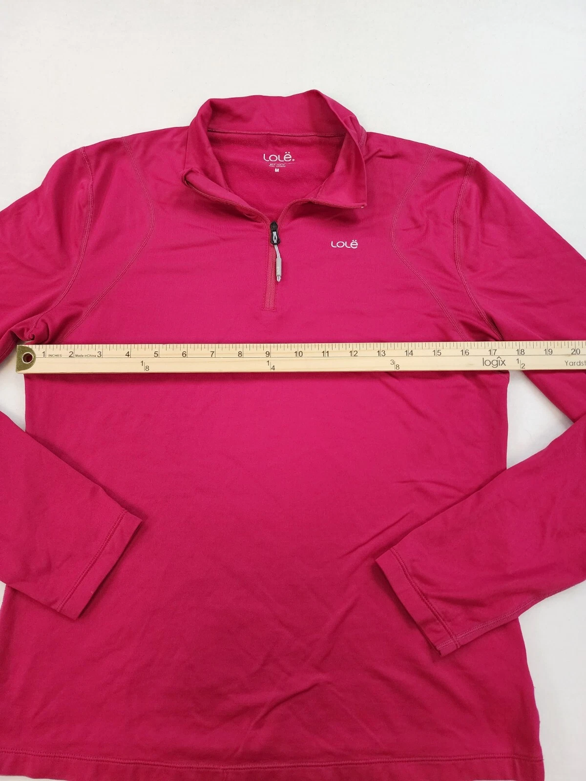 lole athletic pullover 1/4 zip long sleeve preppy sweatshirt
