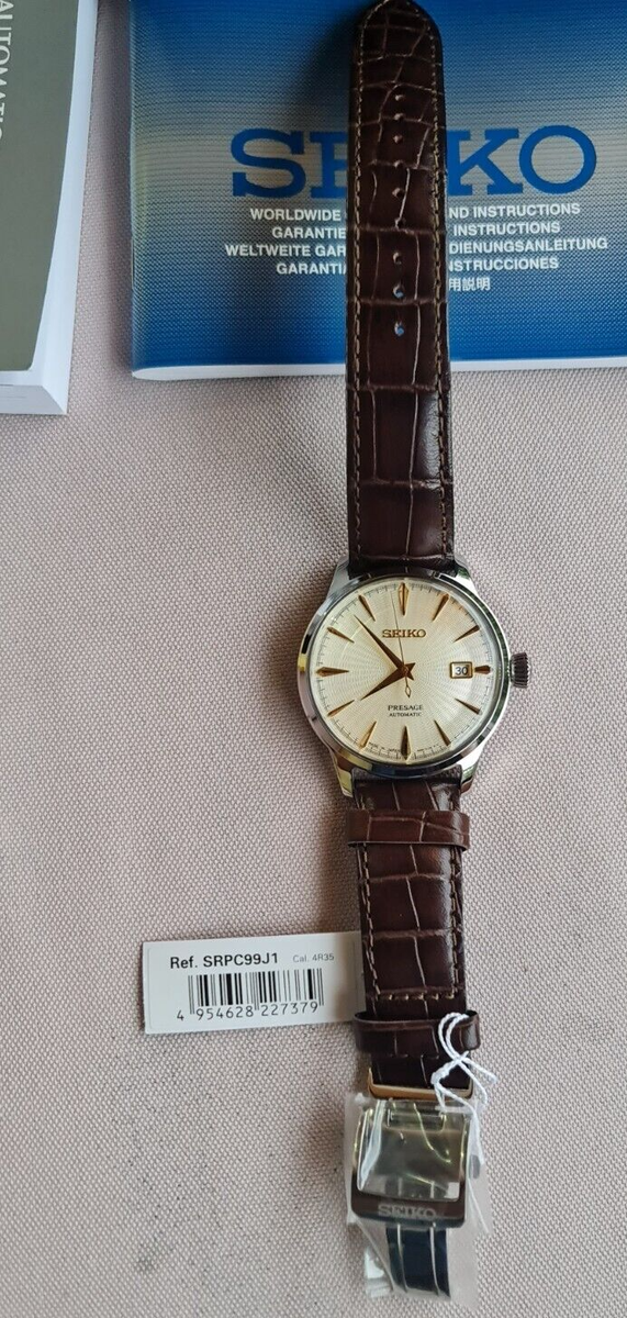 SEIKO PRESAGE SRPC99J1 Automatic 4R35 Watch Cocktail Golden