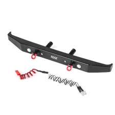 KYX 1/6 Scale Axial SCX6 HD Metal Rear Bumper w/ Led Red Shackle 