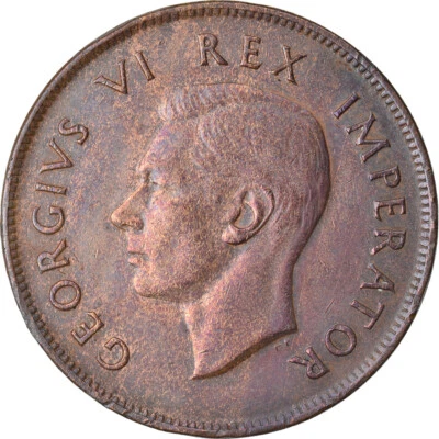 [#741530] Münze, Südafrika, George VI, Penny, 1941, S+, Bronze, KM:25 - Bild 1 von 2