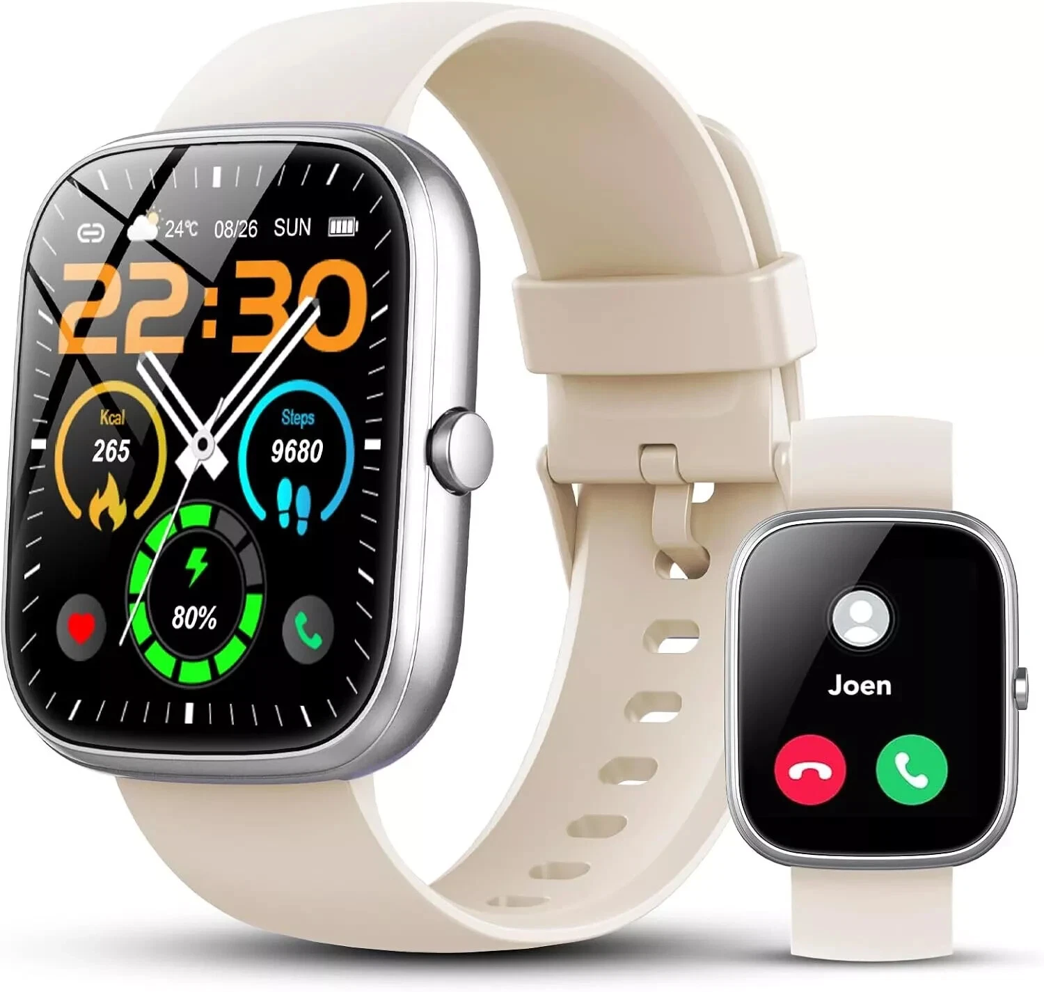 Smart Watch Men Women with Phone Function Wristwatch Sports Watch for Android IOS