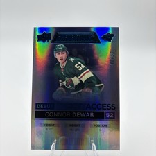 💥2021 Upper Deck Credentials Debut Ticket Access Blue #81/99Connor Dewar RC
