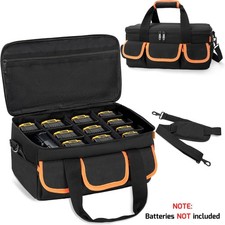 Battery Storage Bag for Dewalt/Milwaukee/Makita 12V/20V/60V Batteries  Chargers