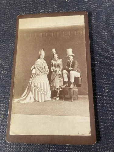 American Civil War Era Sanitary Fair Momento Photograph Union Forever/ Patriotic