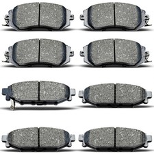 8pcs Front Rear Ceramic Brake Pads Replacement Kit Fits 2011-2018 For Subaru ...