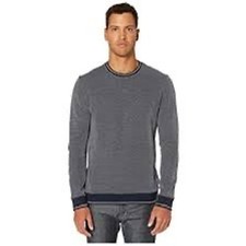 Ted Baker Blue Heather Joshy Long Sleeve Stripe Sweatshirt Size 4 / Small