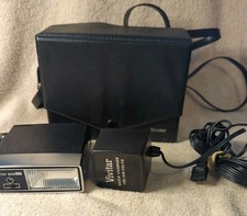 Vivitar Auto 271 Electronic Camera Flash Automatic Case Power Adapter UNTESTED