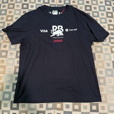 Official 2024 Visa Cash App RB F1 Yuki Tsunoda Team Fanwear T-Shirt Black HUGO