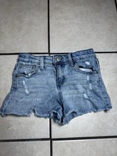 Art  Class Girl Jean Shorts Size S 6/6x Light Wash Adjustable Waist