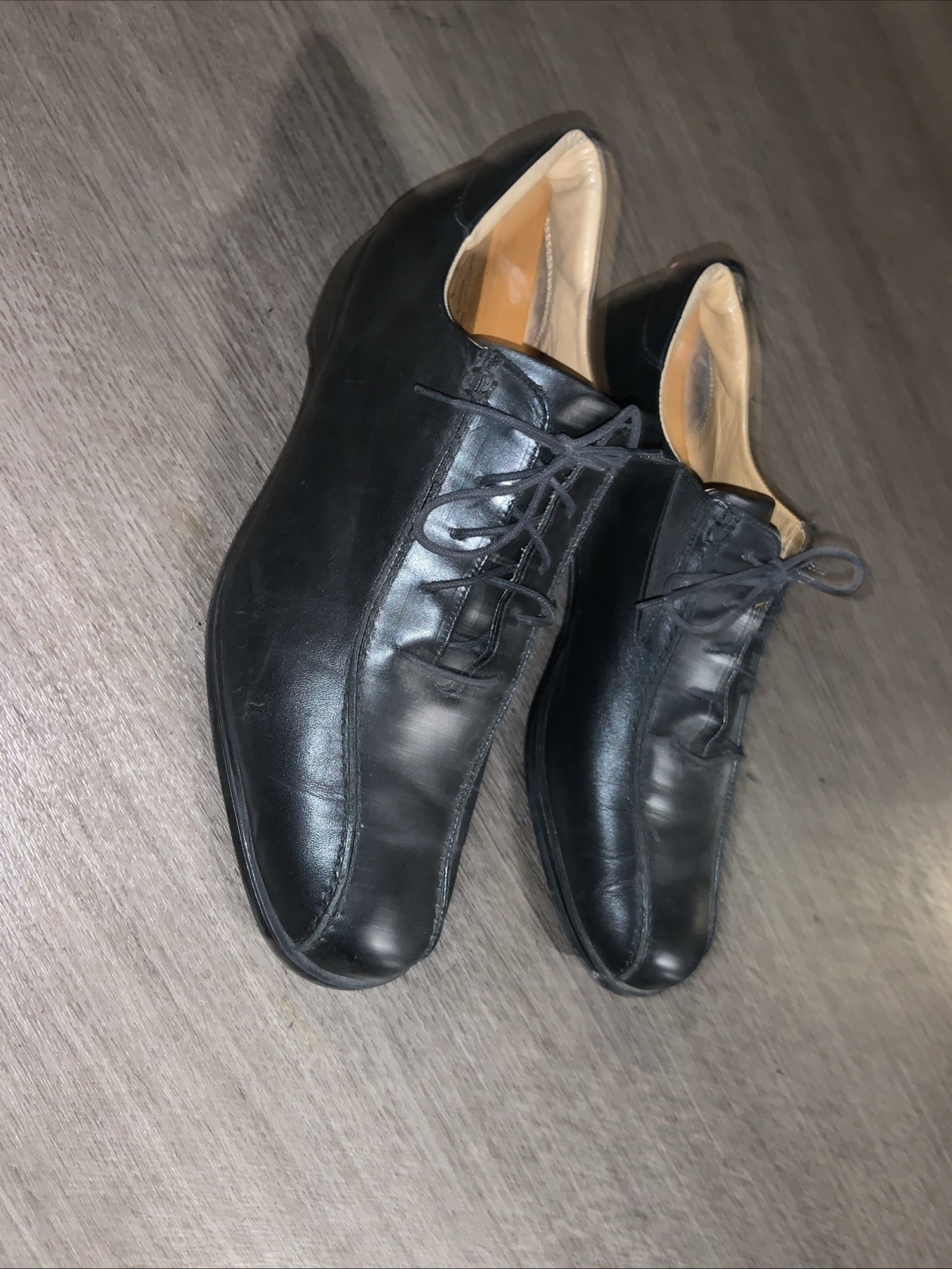 SAOLA Coach Corwin Vestito Oxford Pizzo B4210 Nero Pelle Italiana Uomo Taglia 11D