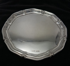 Antique George V 1923 Sterling Silver 6 Inch Tray Salver Waiter 102 grams