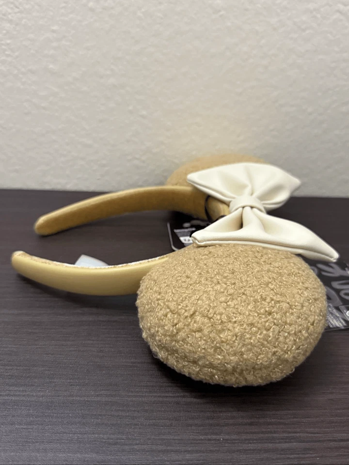 Loungefly Minnie Mouse Brown Sherpa Ears Headband - Image 4 of 4