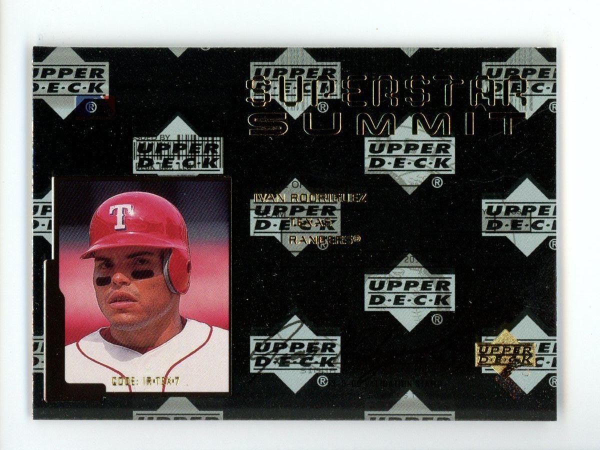 2001 Upper Deck Superstar Summit Ivan Rodriguez #SS7 Texas Rangers