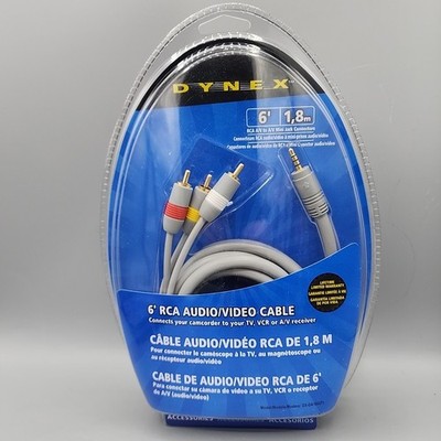 Dynex 6 foot RCA  Audio Video Cable  DX-DA100271 Brand New
