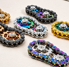 Fidget Toy Roller Chain Metal Hand Spinner EDC Anxiety Stress Relief Adult Gift