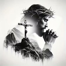 Jesus Cross Diamond Art Kits for Adults-Christmas Religion Jesus 5D Diamond Art