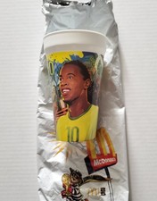 McDonald's FIFA World Cup 2026 Ronaldinho Brazil Collectible Plastic Cup NEW