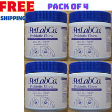 PetLab Co Probiotic Soft Chews for Dogs 4 Pack Digestive Health Dog Supplement