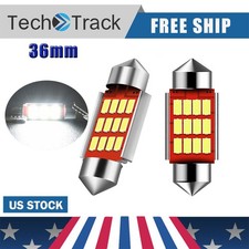 Auxito 36mm 12smd Led Car Interior Festoon Light Bulb Error Free Canbus Us 2x Auxito 36mm 12smd Led Car Interior Festoon Light Bulb Error Free Canbus Us 2x