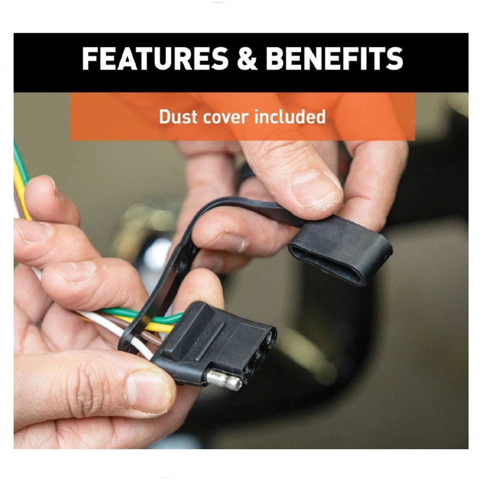 Curt Trailer Hitch Wiring Connector 56021 For Nissan Versa Sedan Hatchback — 第 4/4 张图片