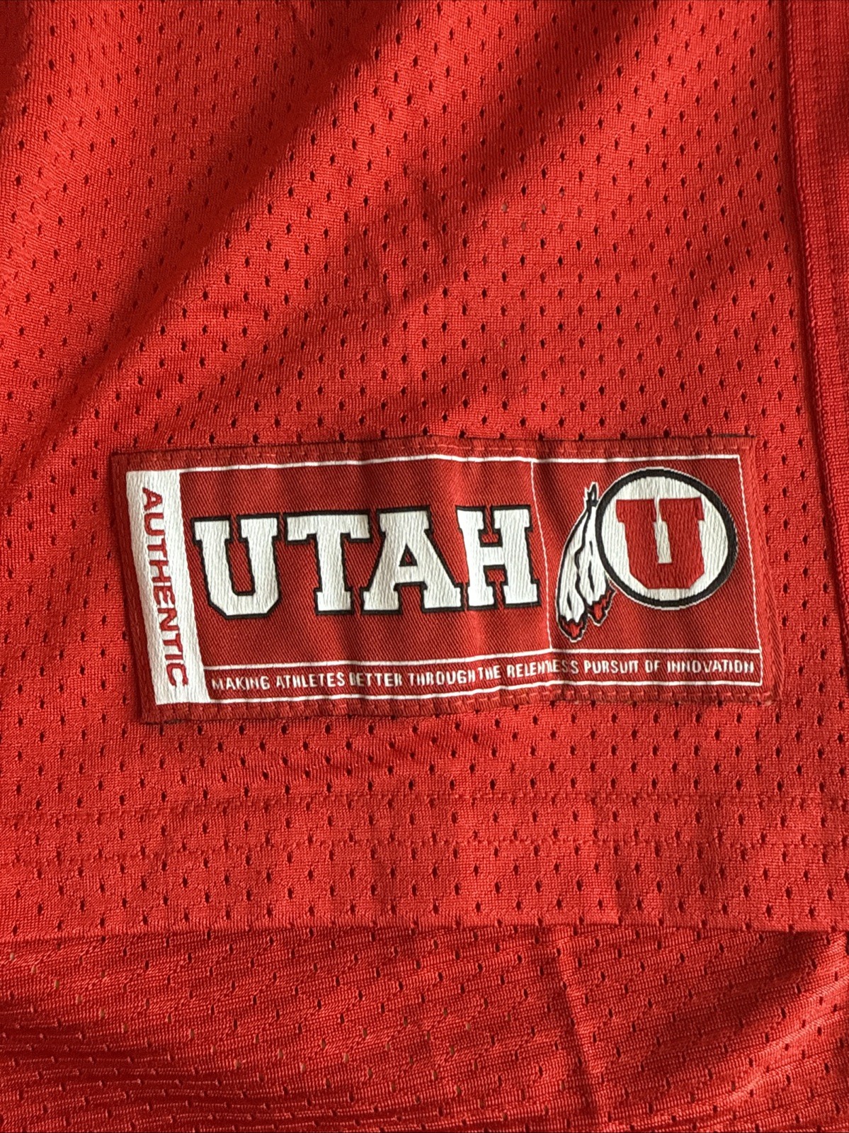 UNDER ARMOUR UNIVERSITY OF UTAH #92 RED FOOTBALL JERSEY MENS SIZE 2XL thumbnail 3