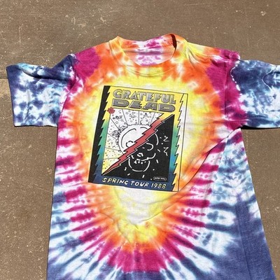 Grateful Dead Spring Tour 1988 Peter Max Tie-Dye T-Shirt Rock Music