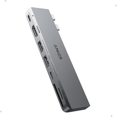  USB C Hub for MacBook, 7-in-2 with 4K@60Hz HDMI, Compatible 7-in-2 4K@60Hz